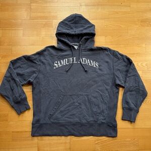 Blue Samuel Adams beer hoodie